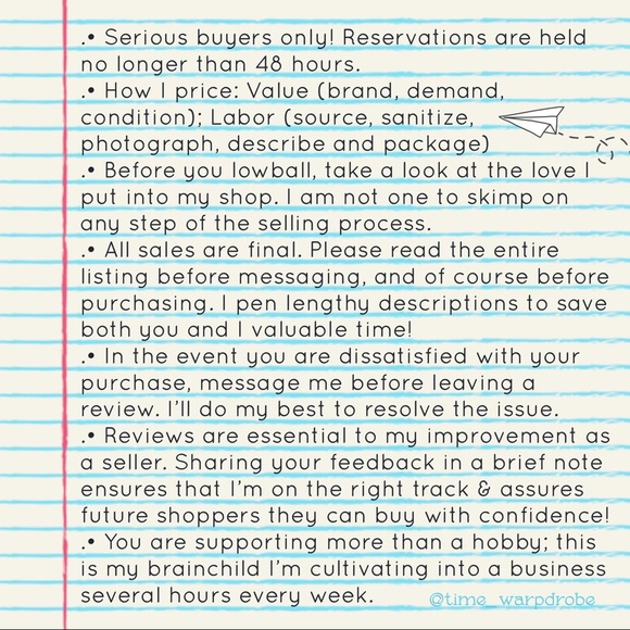 Read before you buy 👀 SHOP POLICIES 🪡 - Picture 4 of 9